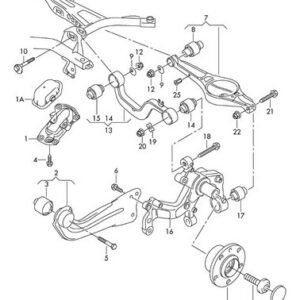 Parrilla Suspension Tras Der Audi A1 A3 Tt Original